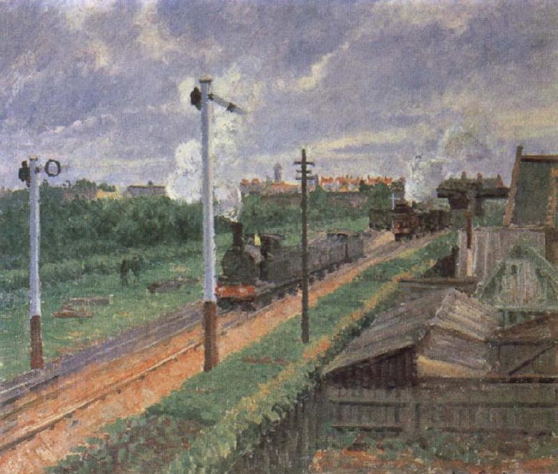 Camille Pissarro The Train oil painting image